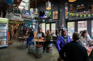 Relaxing at Altitude Brewing Queenstown