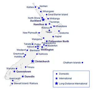 New Zealand Airports Map Good Quality