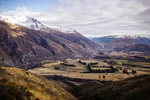 The Crown Range Road links Queenstown and Wanaka on New Zealand's South Island and is one of New Zealand's most spectacular drives.