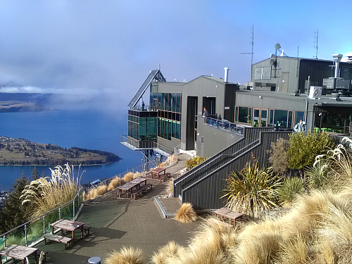 Amazing views over Queenstown from the Skyline Gondola complex