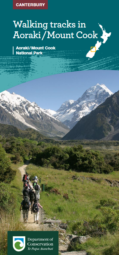 DOC Aoraki Mt Cook Tracks Brochure