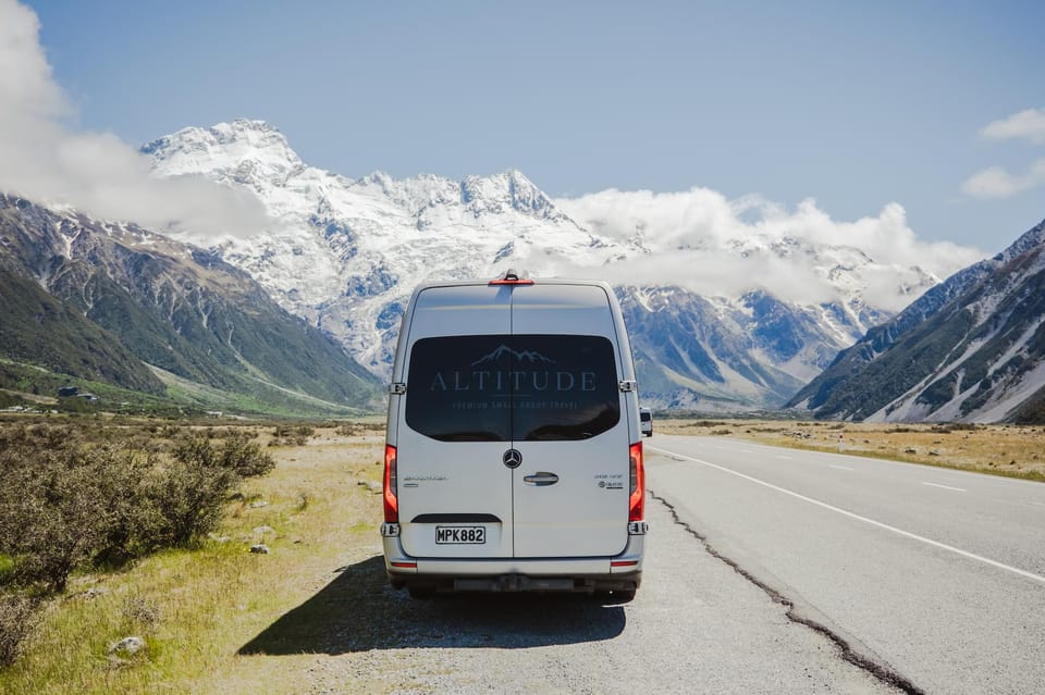 Amazing scenes on the Queenstown to Mt Cook Premium Guided Day Tour