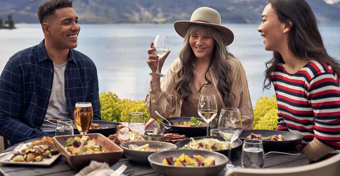 Dining at Walter Peak. Image courtesy Get Your Guide and TSS Earnslaw