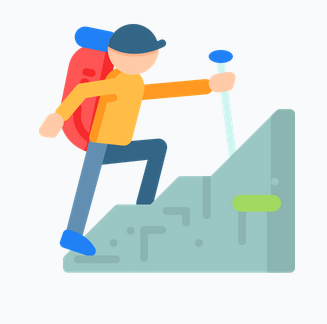 hiking icon
