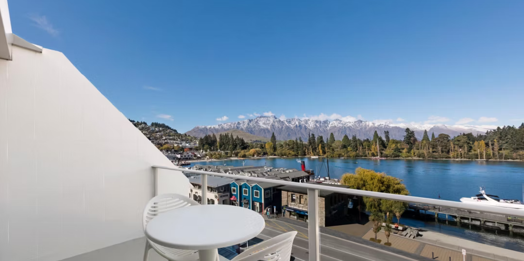 View from balcony at Crowne Plaza Queenstown