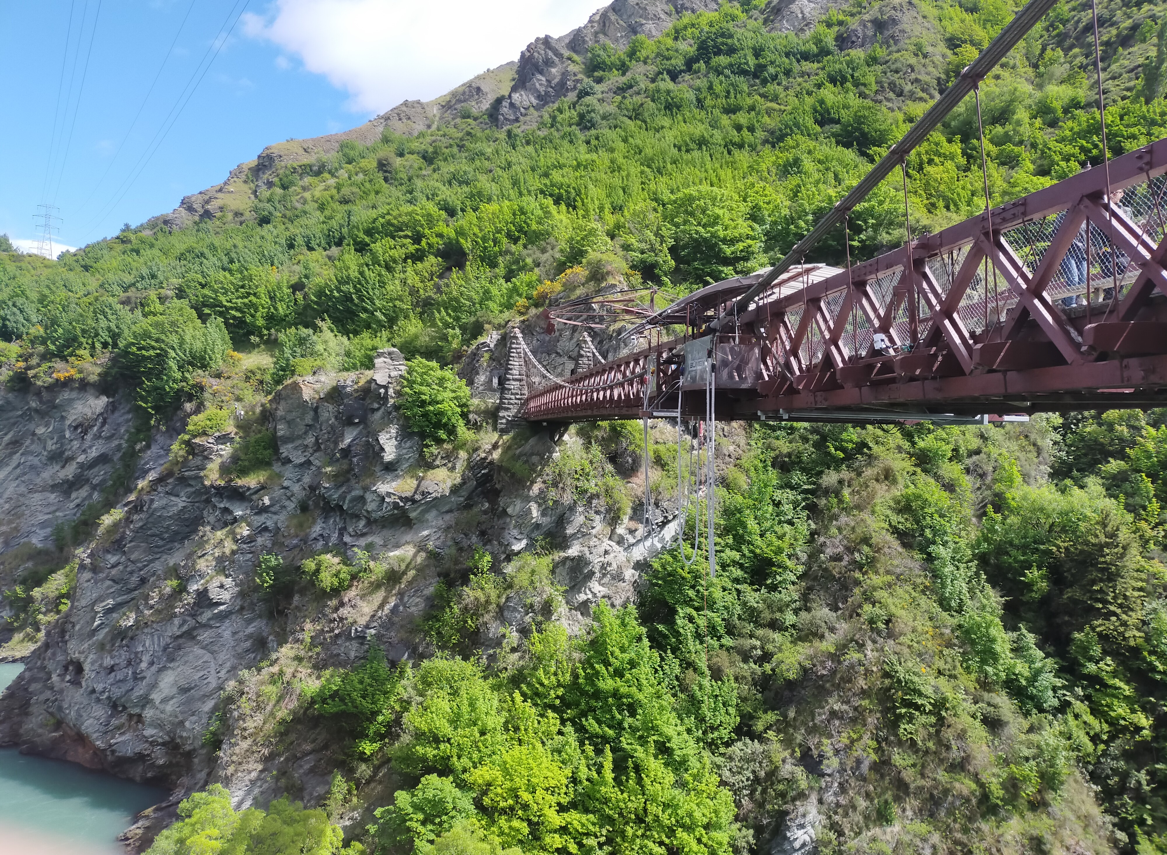 The original AJ Hackett Bungy site at the historic Kawarau Bridge near Queenstown