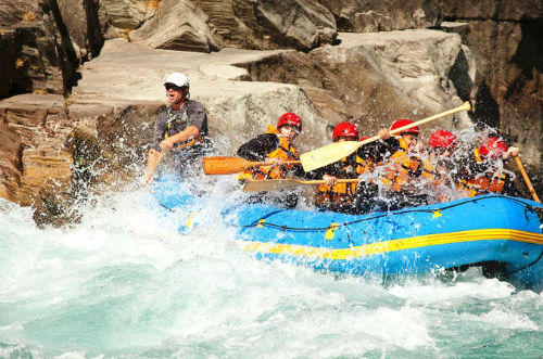 White water rafting on the Kawarau River near Queenstown