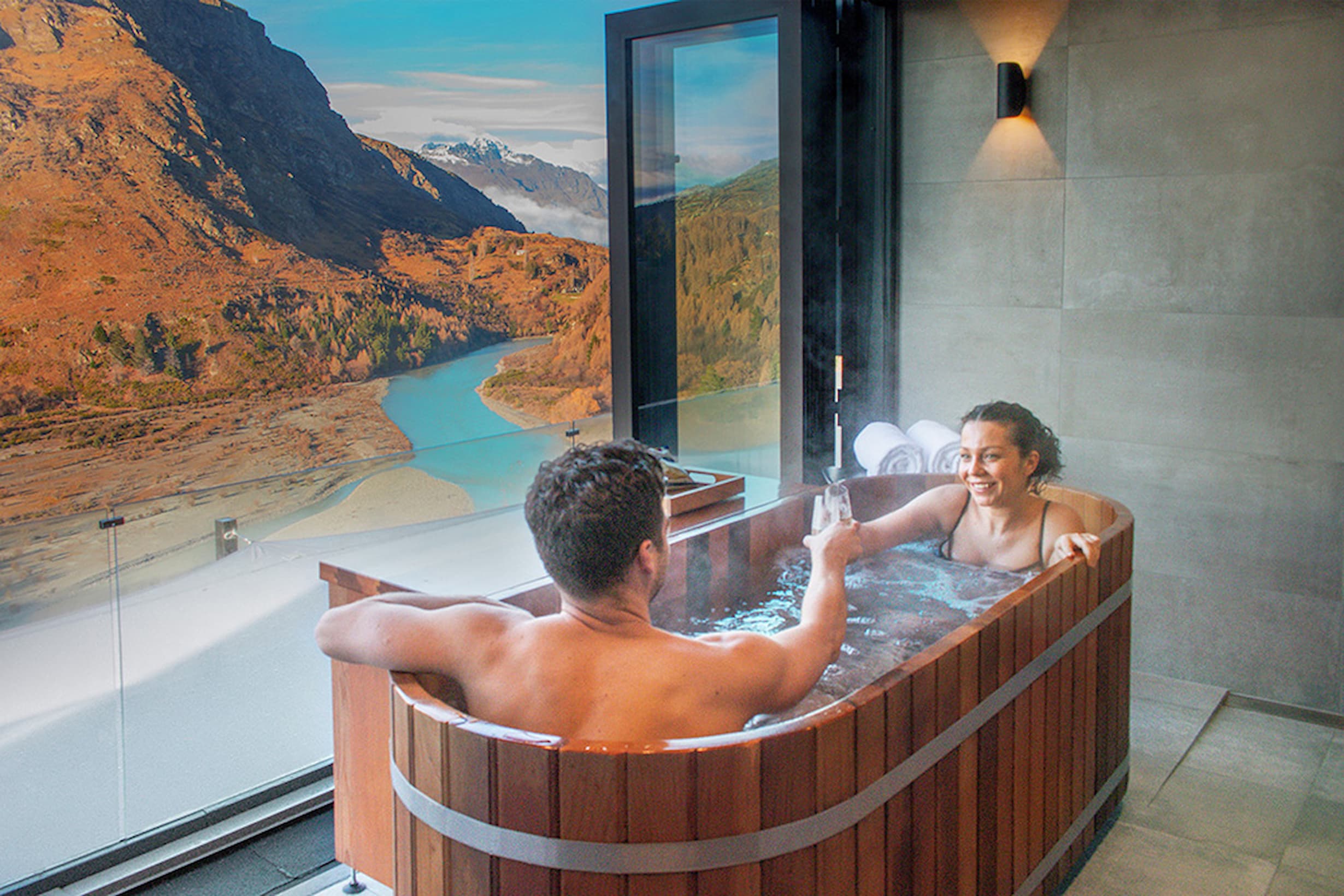 Queenstown Onsen Couple In Tub Courtesy Onsen