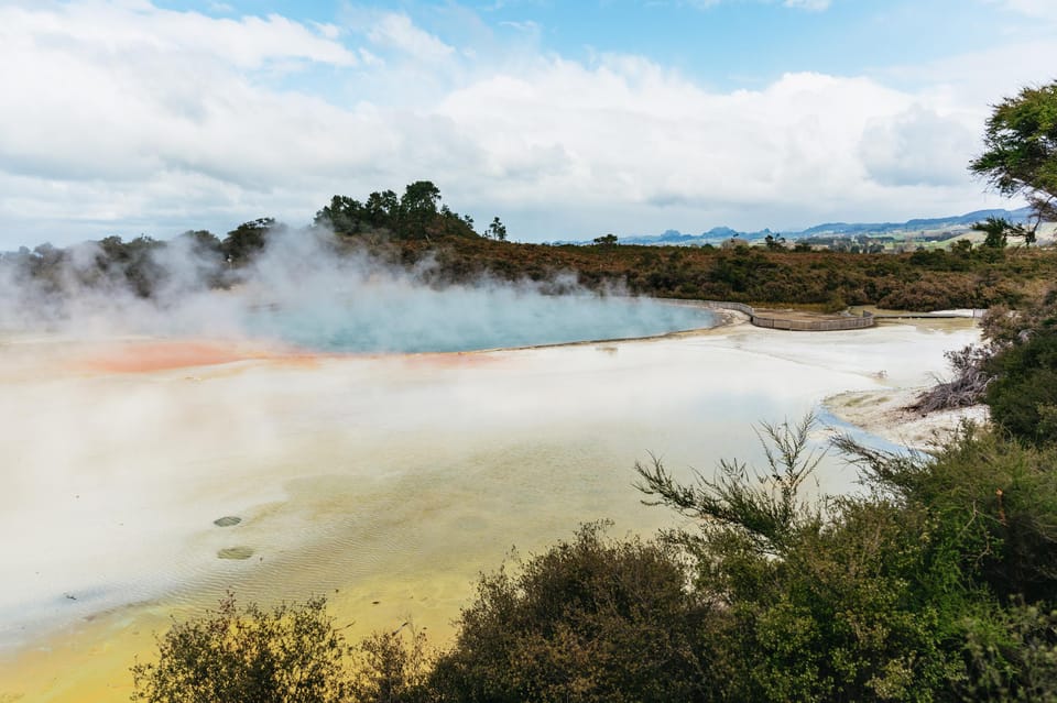 Bubbling pools at Waiotapu Rotorua