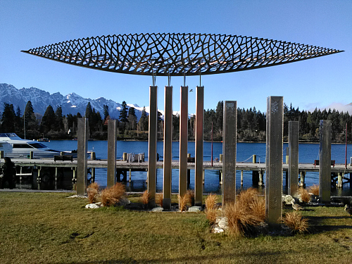 Sculpture on the shores of Lake Wakatipu