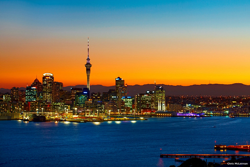 Auckland City At Dusk Chris McLennan 500px Wide