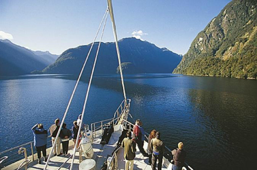 Imagine waking up on the clear, calm waters of Doubtful Sound!