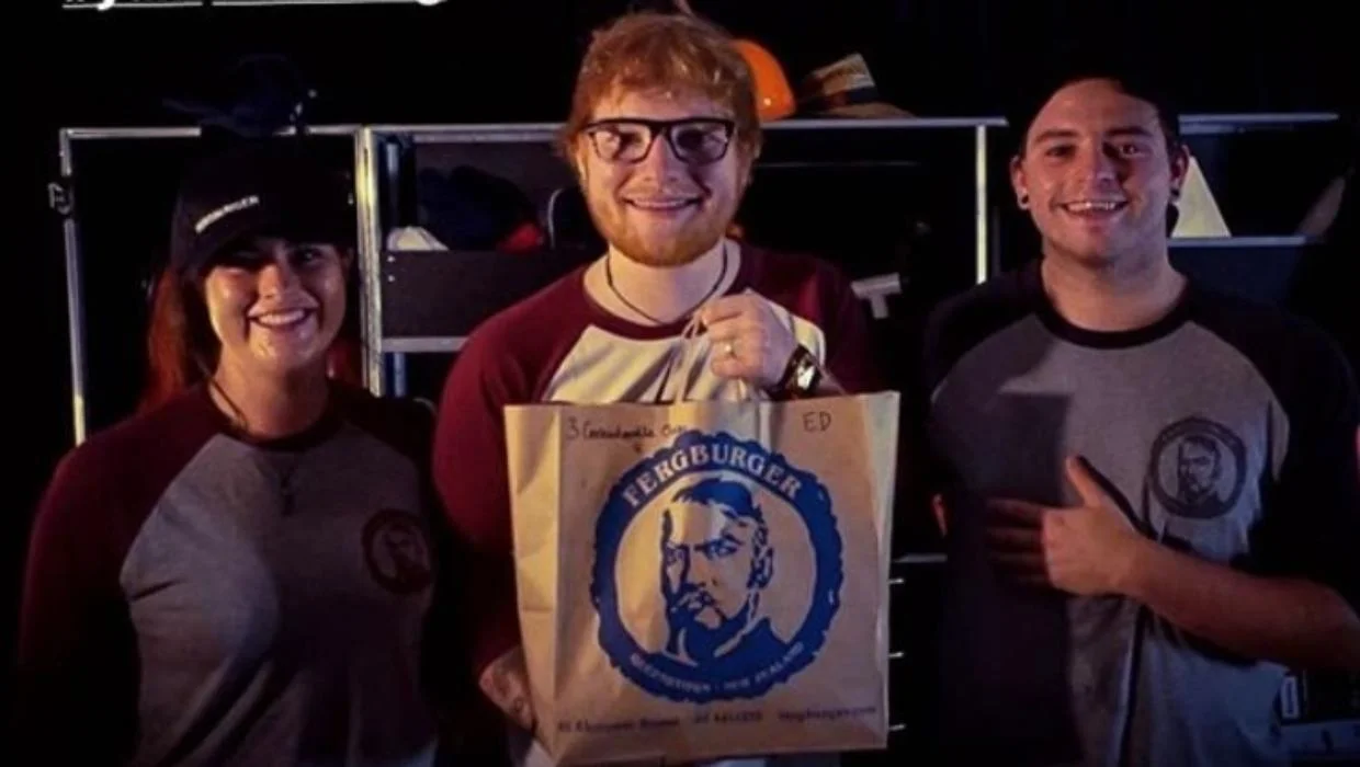 Ed Sheeran at Fergburger Queenstown