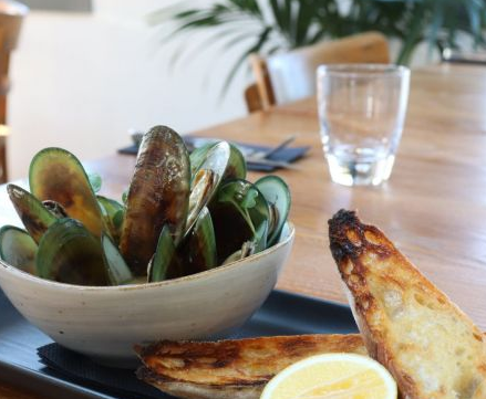 New Zealand Green Lip Mussels at Flame Bar and Grill Queenstown