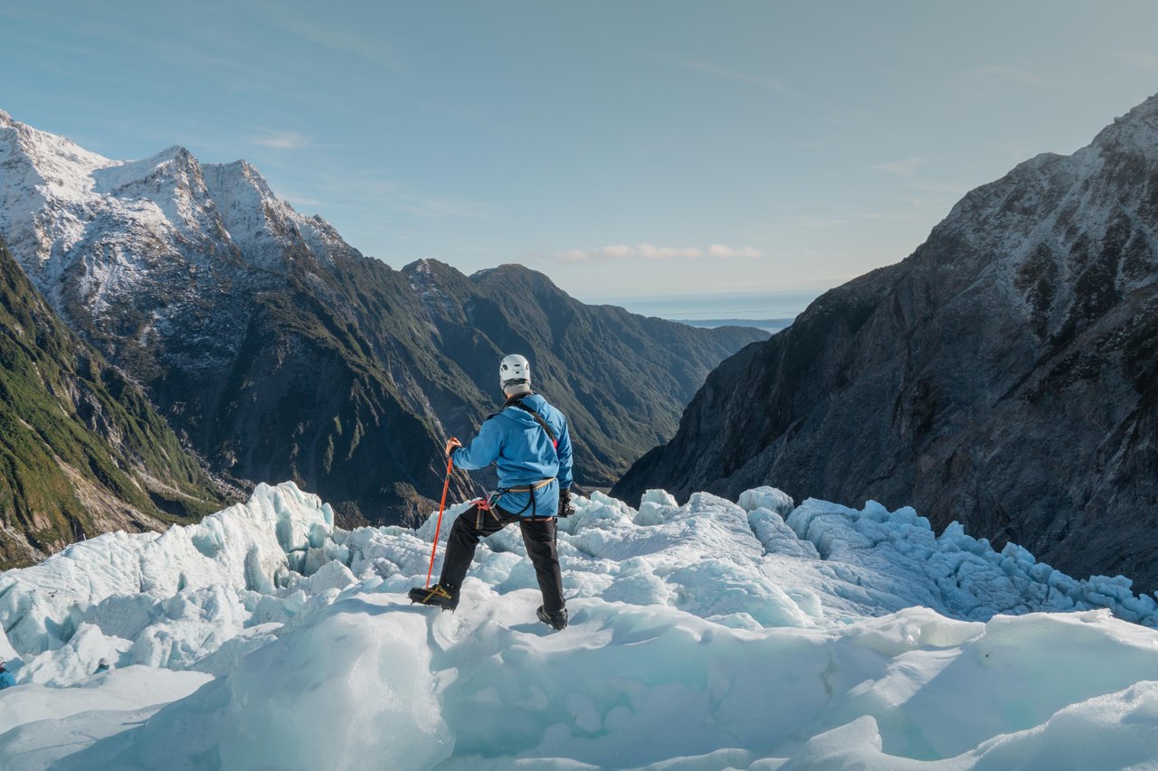 Hiking on Franz Josef Glacier Image courtesy RoadyNZ