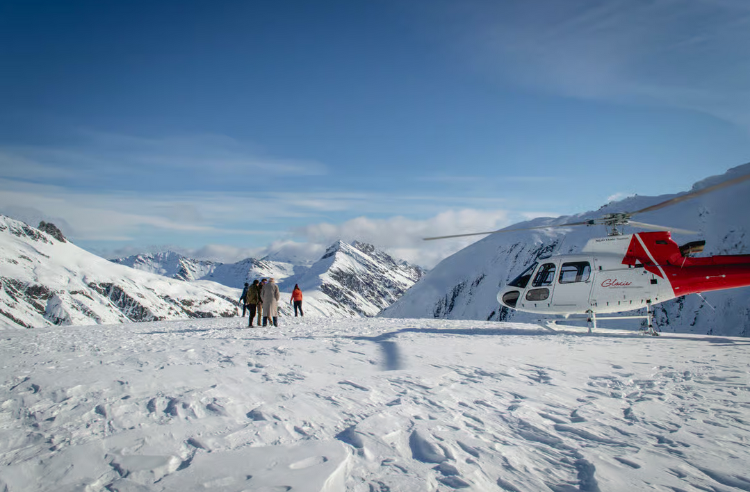 Experience our famous back-country on a Glacier Explorer And Earnslaw Burn Helicopter Flight from Queenstown Experience our famous back-country on a Glacier Explorer And Earnslaw Burn Helicopter Flight from Queenstown
