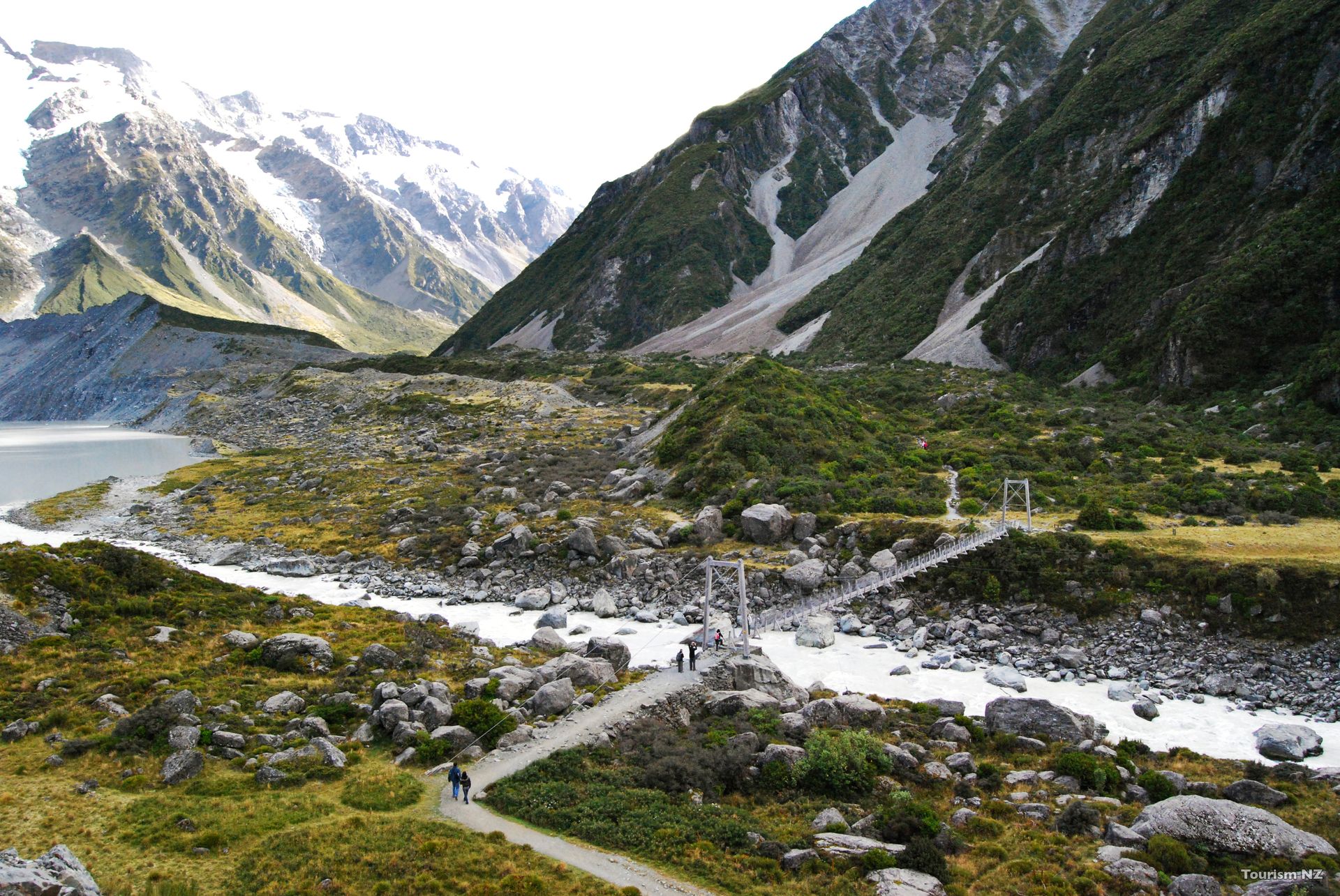 The Hooker Valley Track in Mount Cook National Park image courtesy Tourism New Zealand