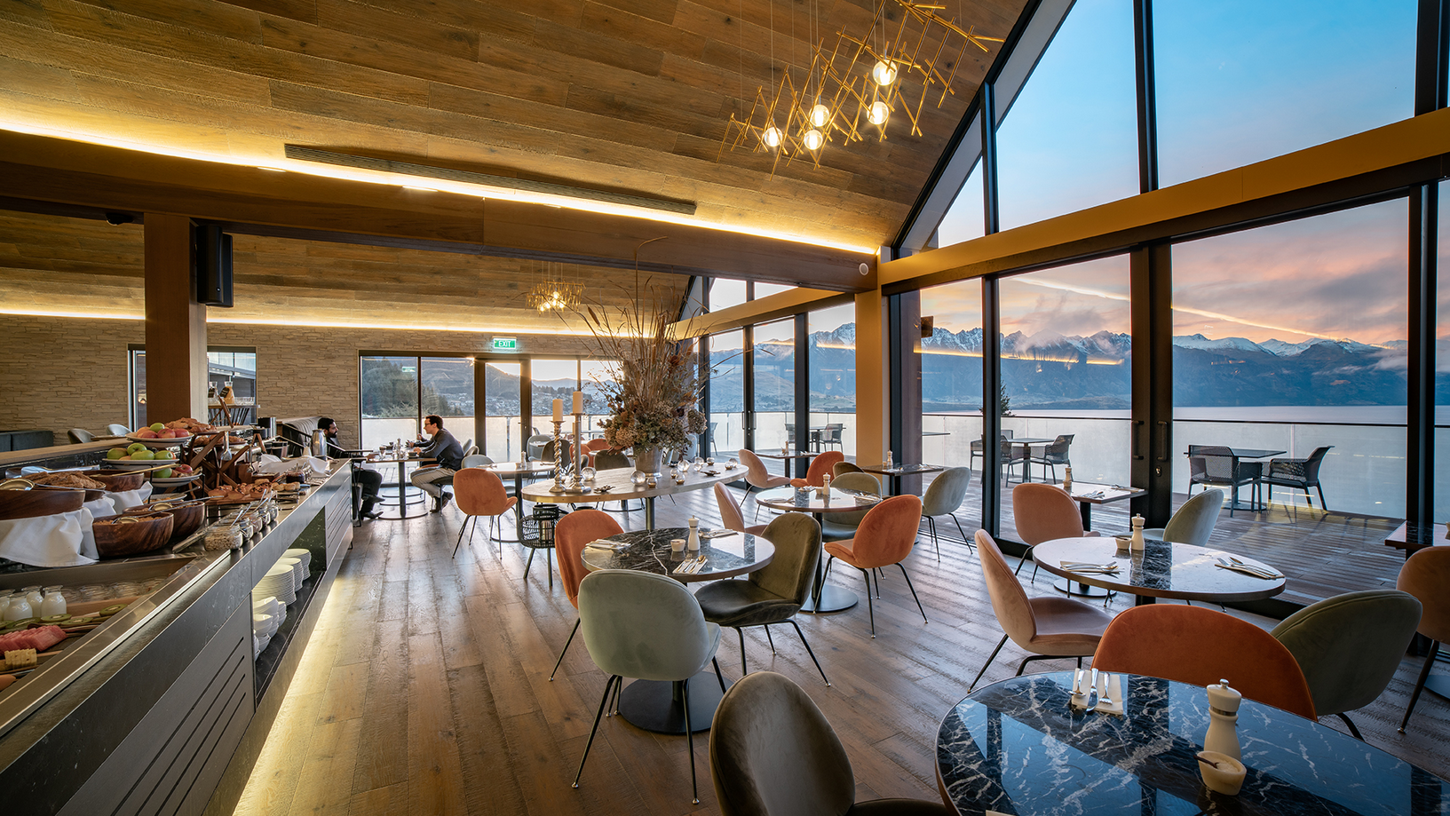 The Nest bar and kitchen at Kamana Lakehouse Queenstown