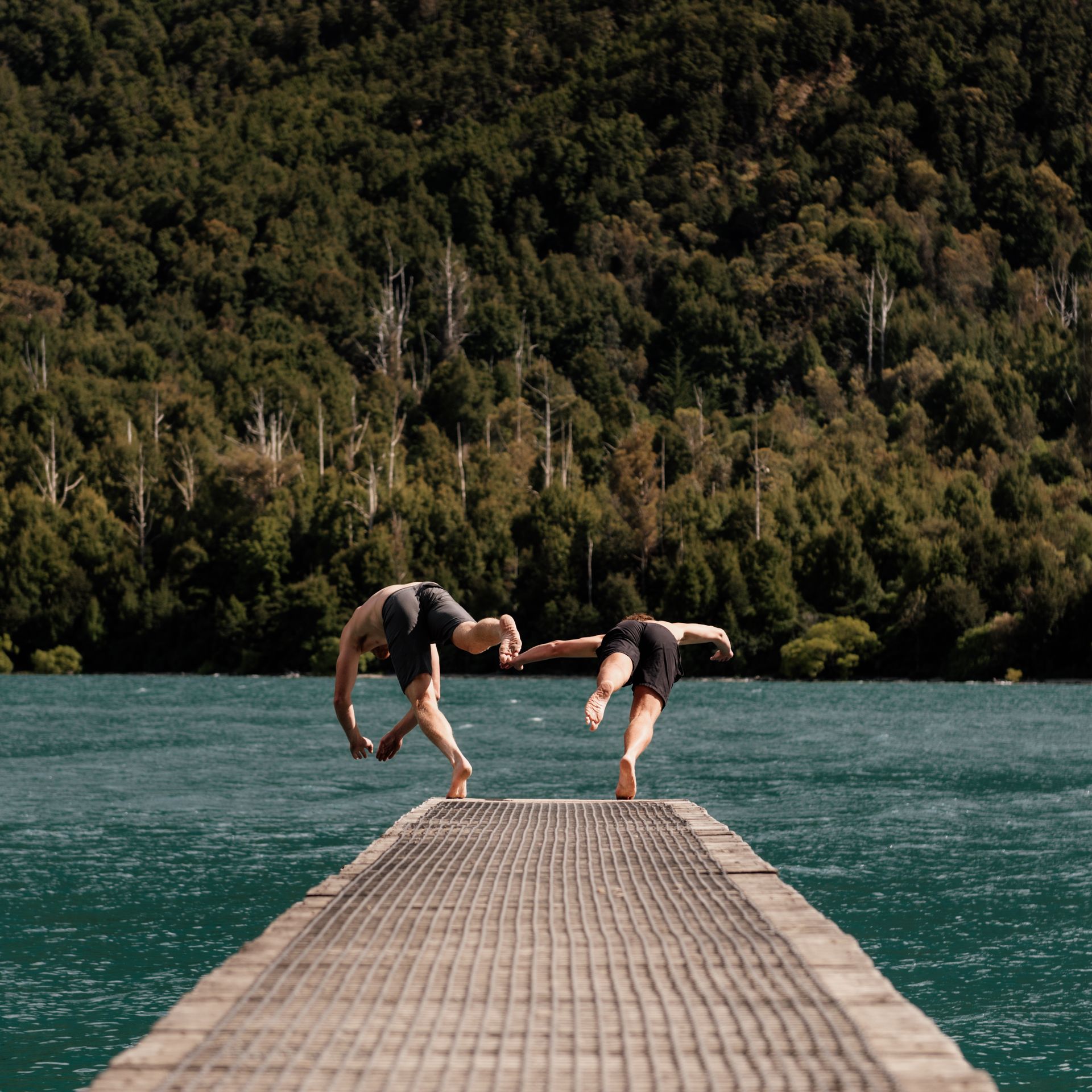 Taking the plunge at Bob's Cove - image courtesy Destination Queenstown