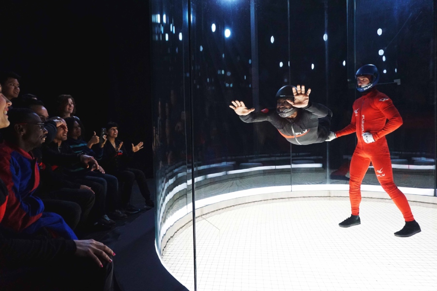 Thrills at Queenstown iFly, a great rainy day activity