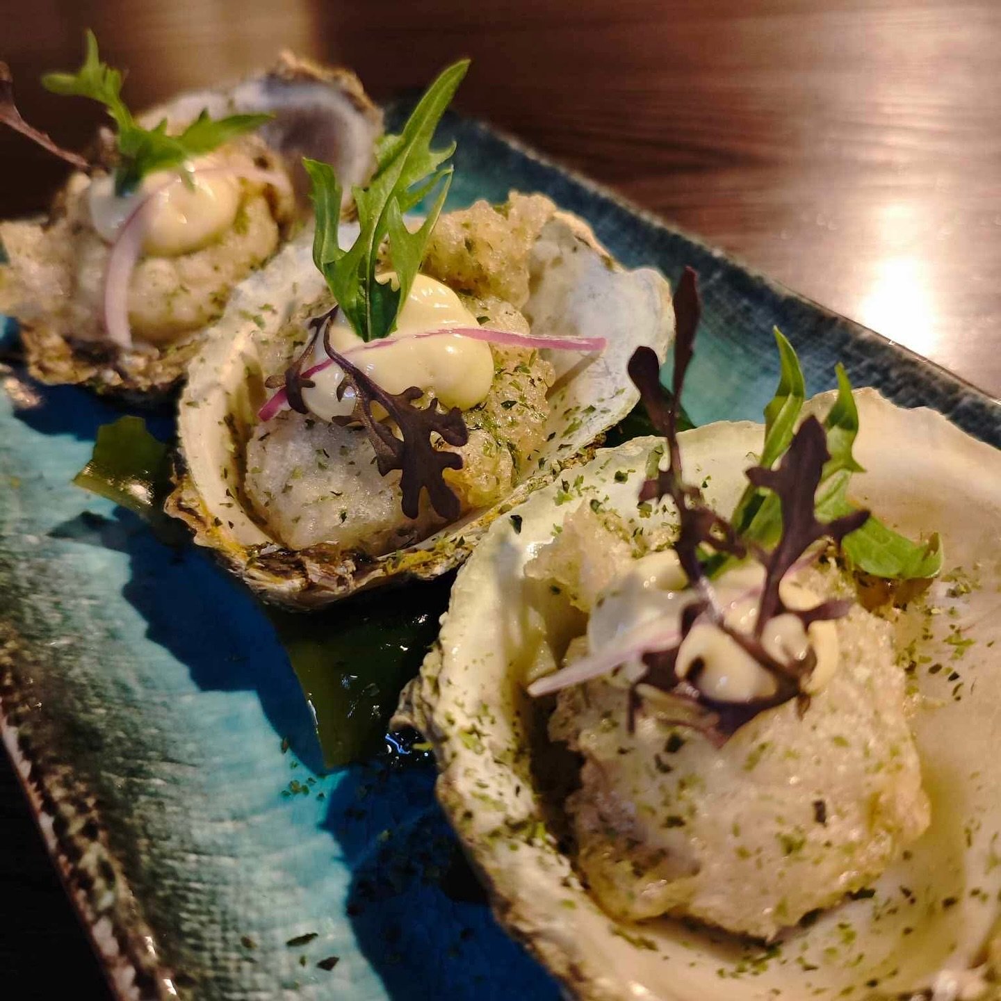 Tempura Bluff Oysters at Tanoshi Cow Lane Queenstown Tempura Bluff Oysters at Tanoshi Cow Lane Queenstown