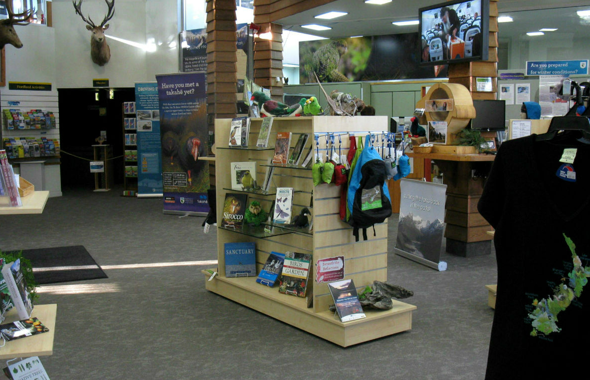 The DOC Fiordland National Park Visitor Information Centre at Te Anau The DOC Fiordland National Park Visitor Information Centre at Te Anau